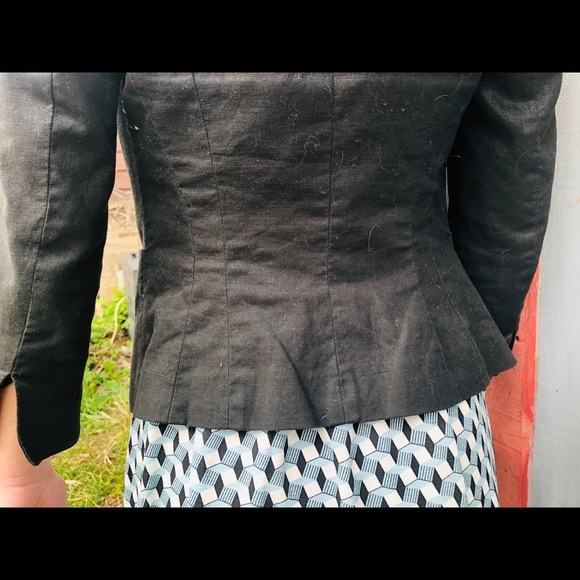 Black Linen Blazer - Picture 5 of 10